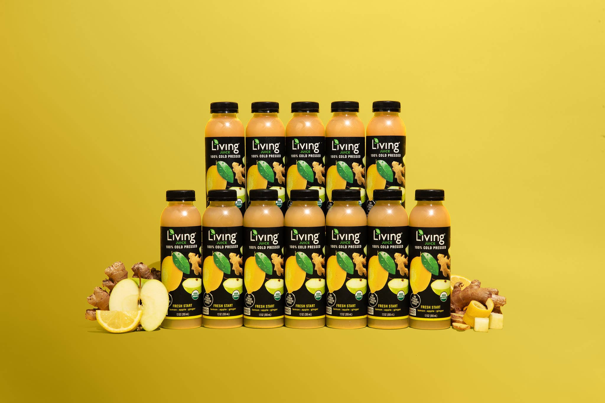 Living Juice - Wholesale Wellness Juice/Tonic - Living Juice Fresh Start - Organic 12oz Pressed Juice1