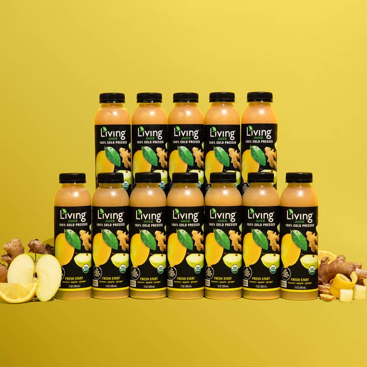 Living Juice - Wholesale Wellness Juice/Tonic - Living Juice Fresh Start - Organic 12oz Pressed Juice1