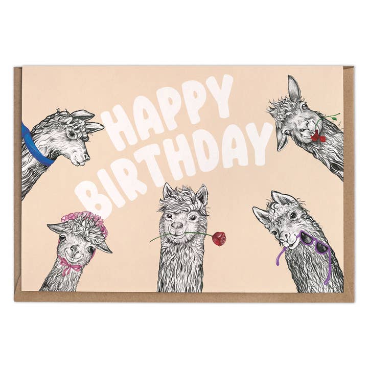 LIGARTI - Wholesale Birthday Card - Folding Card – Lama Club