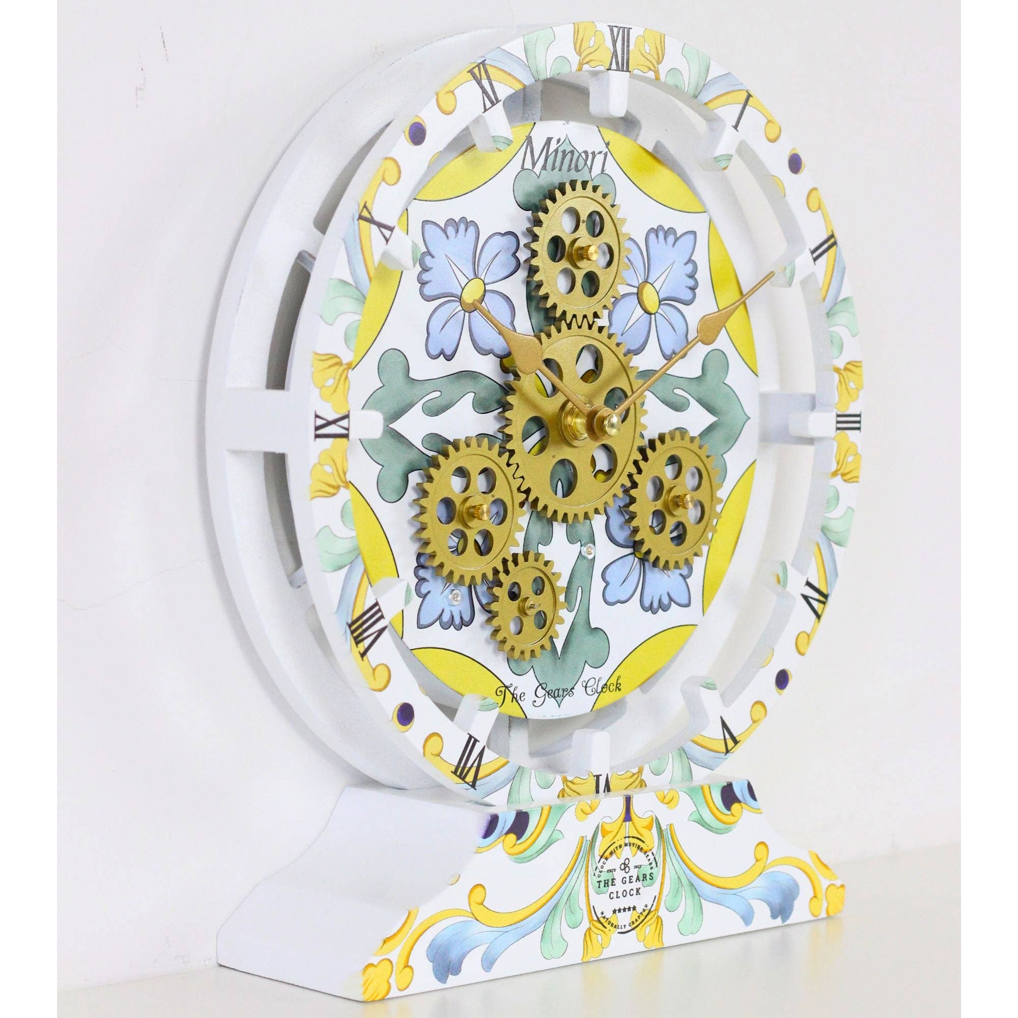 The Gears Clock - Vendita all'ingrosso Orologi da tavolo - OROLOGIO DA TAVOLO DA PARETE ITALY LINE 10 POLLICI MINORI2