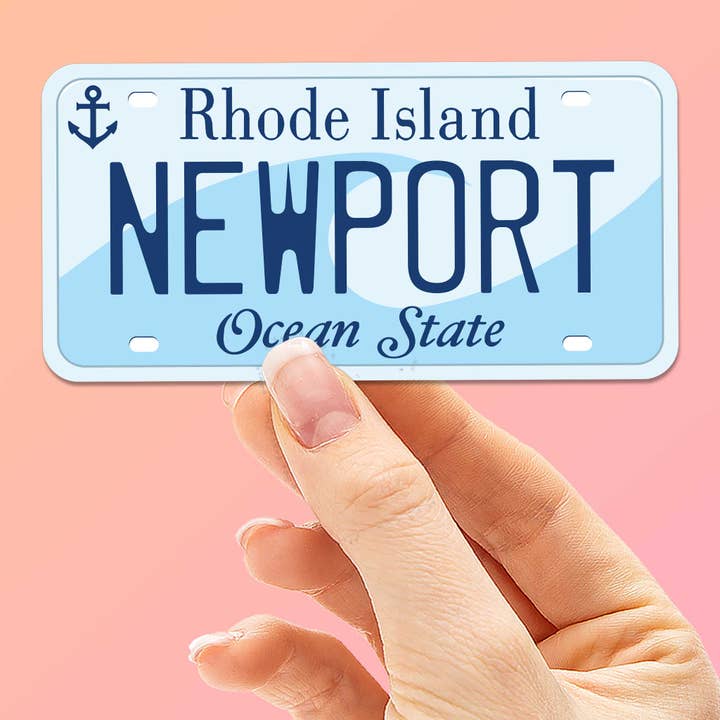 Sentinel Supply - Wholesale Sticker - Rhode Island License Plate Stickers - Custom RI City Decals