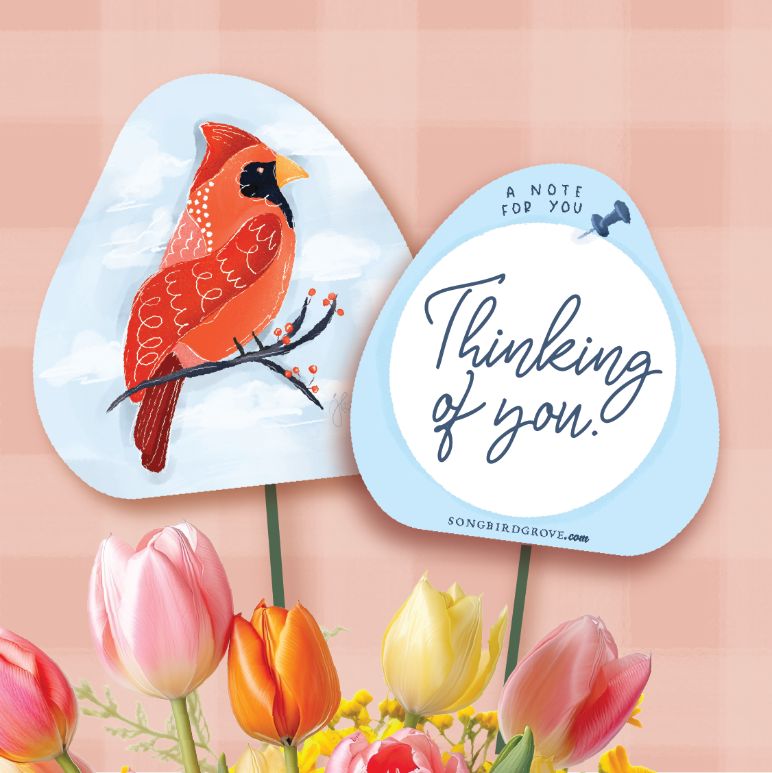 Songbird Grove Collection - Wholesale Retailer Display - Paper & Novelty - Bouquet Pick Display Bundle with Sign2