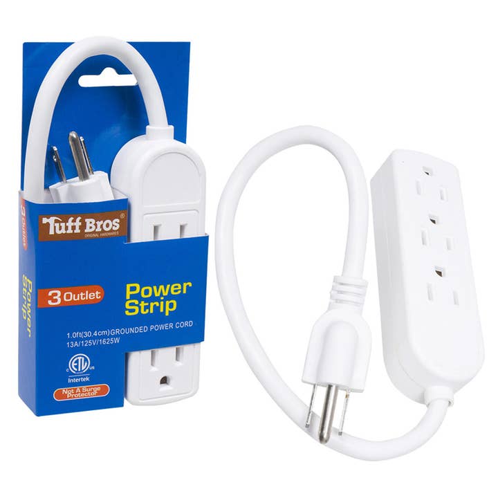 Deluxe Import Trading - Wholesale Power Adapter - Tuff Bros 3 Outlet Power Strip