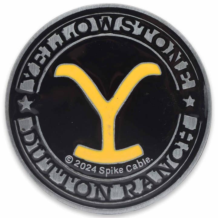 Yellowstone Dutton Ranch Brand Adhesive Metal Car Emblem for wholesale by Open Road Brands, LLC