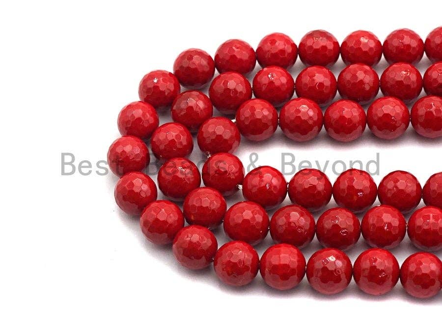 BestBeads&Beyond - Wholesale Beads - Quality Red Mother of Pearl beads,6mm/8mm/10mm/12mm/14mm Pea1