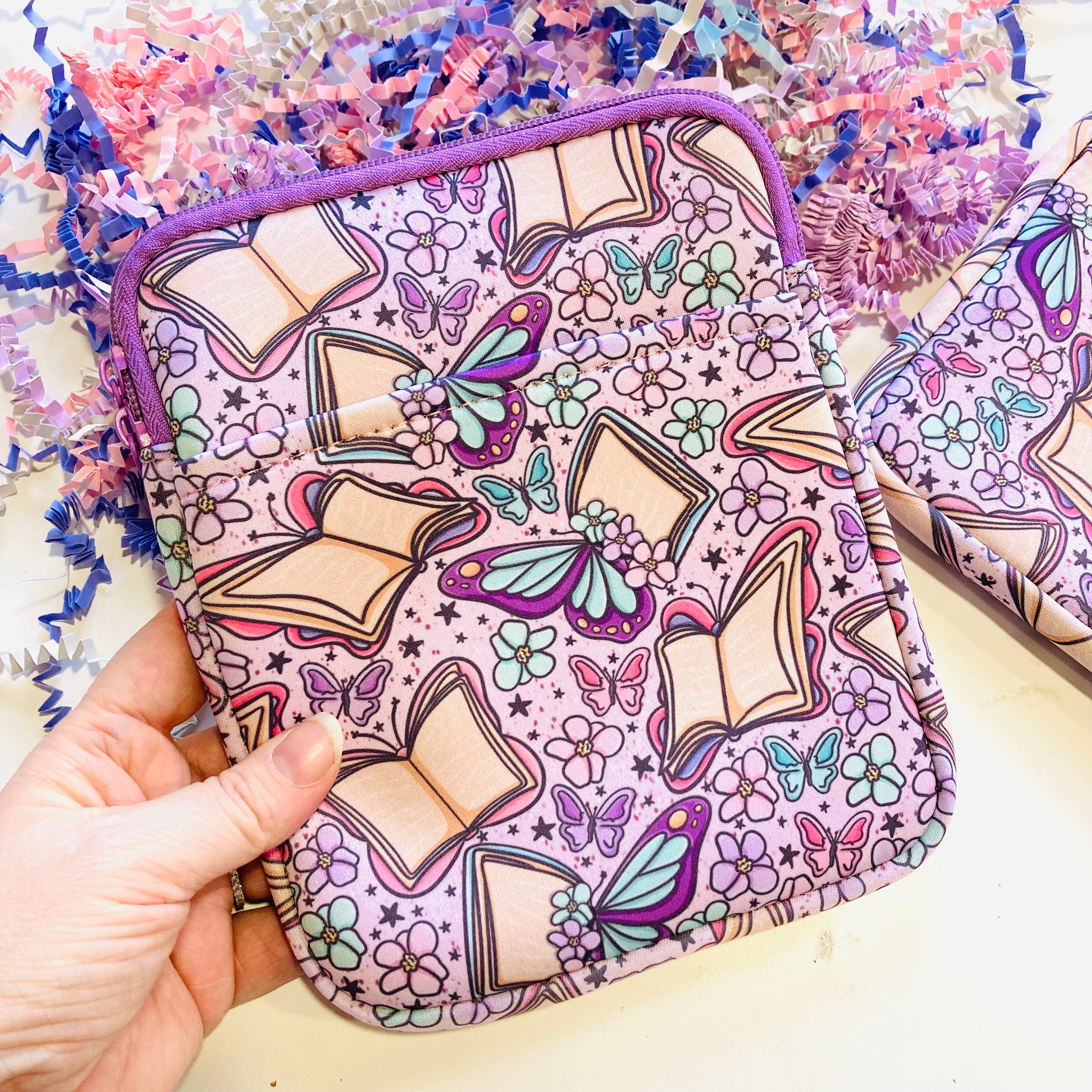 Chapter & Ink - Wholesale Book Cover - Butterfly Books Floral Kindle E-Reader Sleeve3