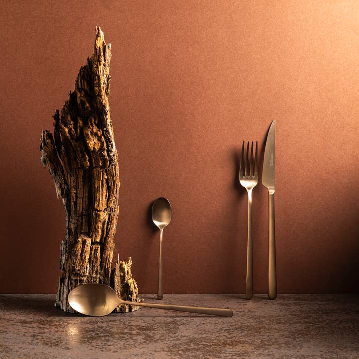 Tableware Set - 24 and 48 Pieces - Tokyo Mate Copper for wholesale by Cutelarias Cristema, Lda.