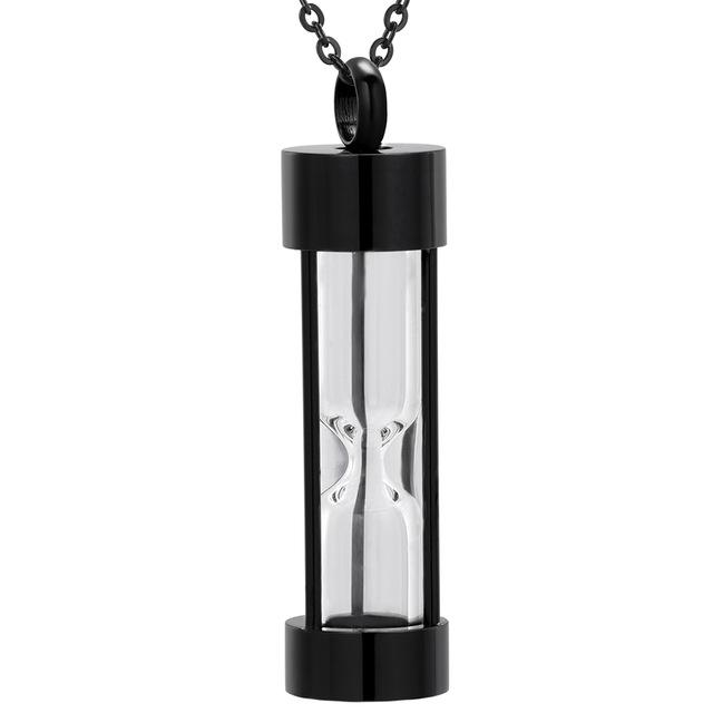 Cherished Emblems - Wholesale Pendant/Charm Necklace - Hourglass Cremation Urn Necklace