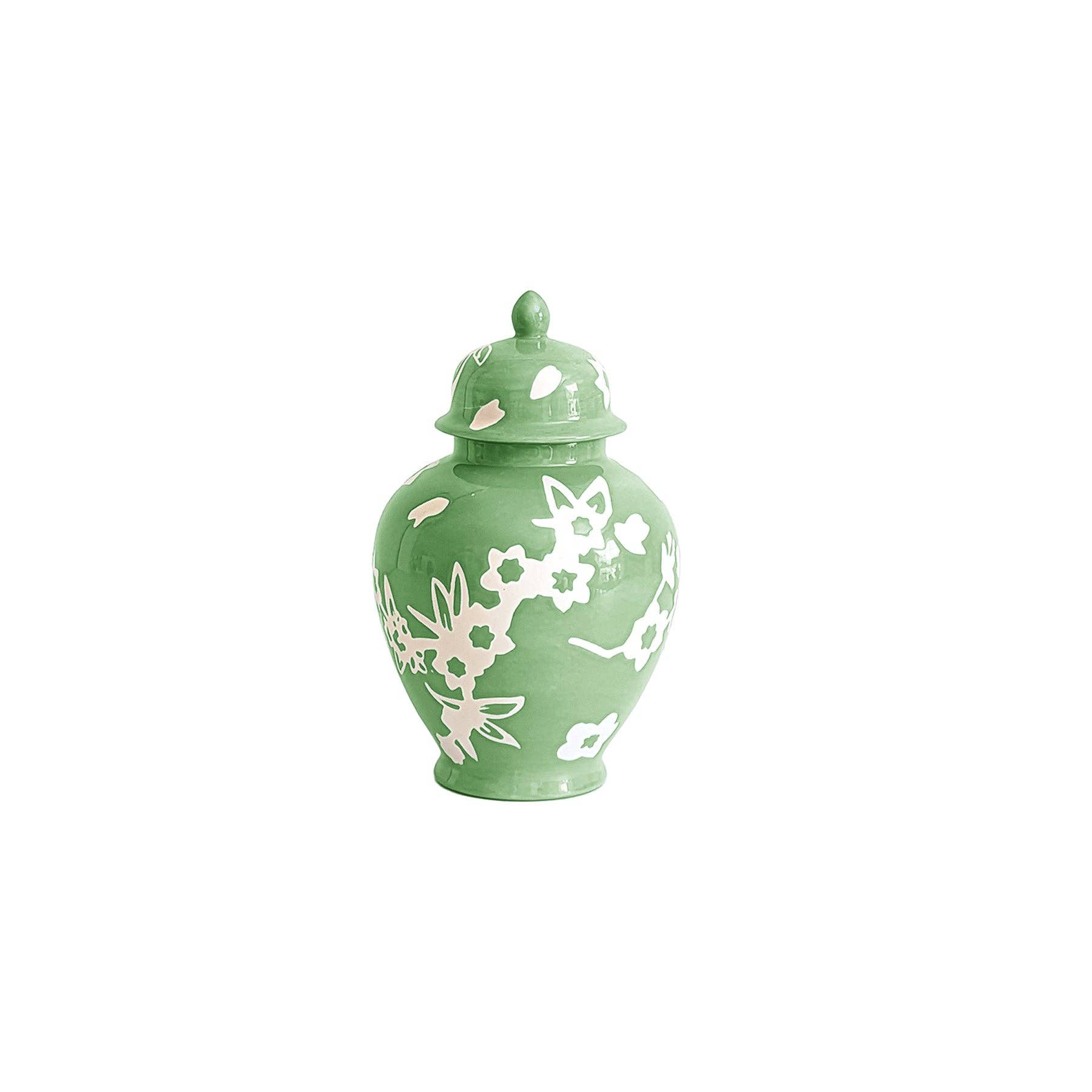 Lo Home | Ruby Clay - Wholesale Vase - Sakura Ginger Jars in Cabbage Patch Green1