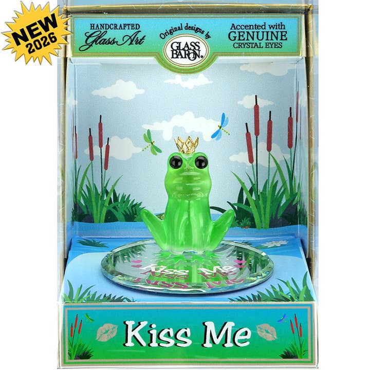 K2-S1 233-KM: Kiss Me Frog for wholesale by Glass Baron