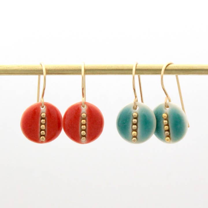 Beaded Circle Earrings for wholesale by Mier Luo