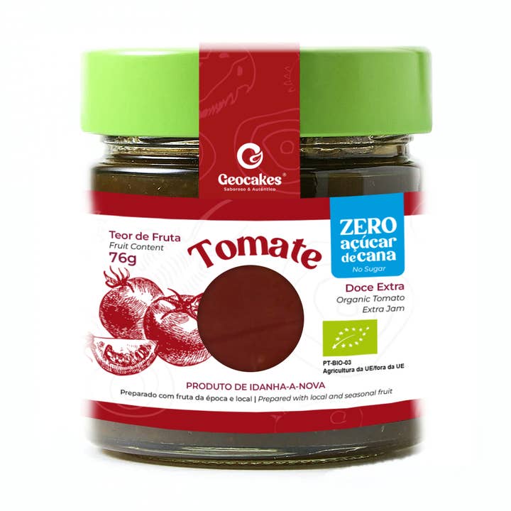 Biologische Extra Jam van Tomaat ZERO voor wholesale door Geocakes