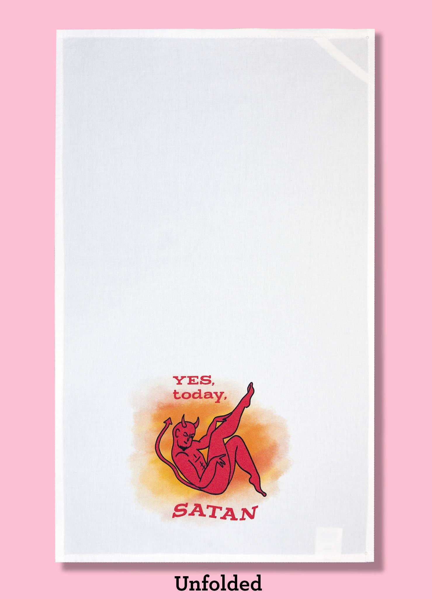 Bad Grandma Designs - Wholesale Tea Towel - Yes Today Satan Dishtowel1