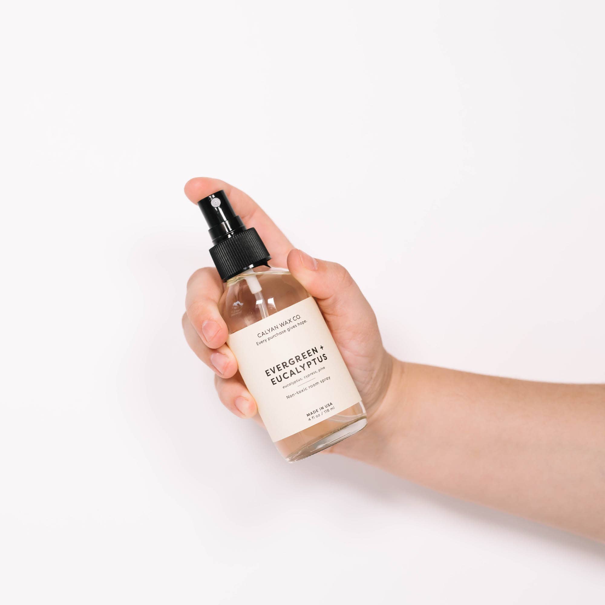 Calyan Wax Co. - Wholesale Room & Linen Spray - Evergreen + Eucalyptus - Room Spray4
