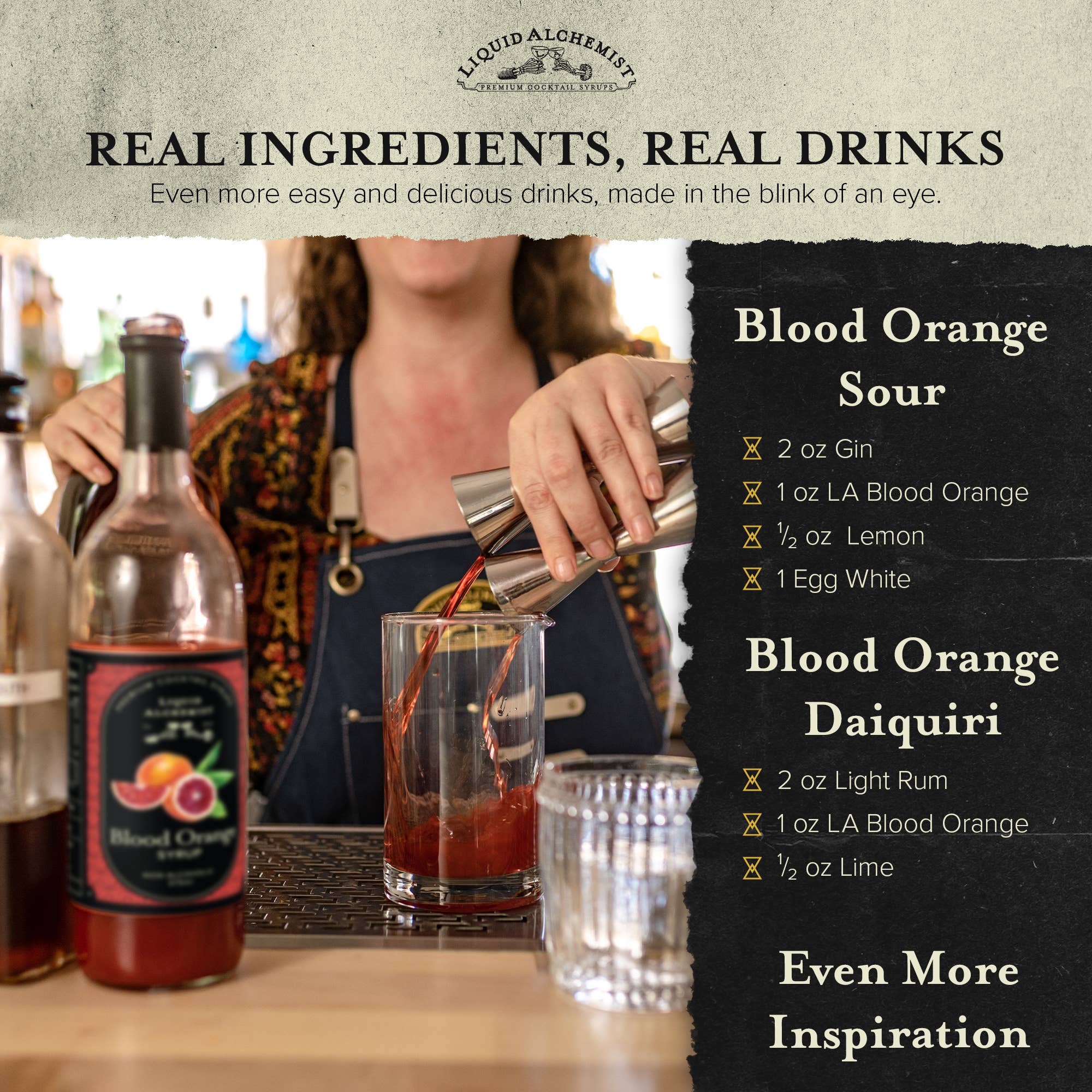 Liquid Alchemist Syrups - Wholesale Cocktail Mix/Syrup - Blood Orange Cocktail Syrup4