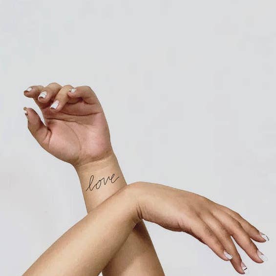 Simple Blessings Boutique – wholesale Temporary tattoo – Words For A Season Temporary Tattoo LOVE