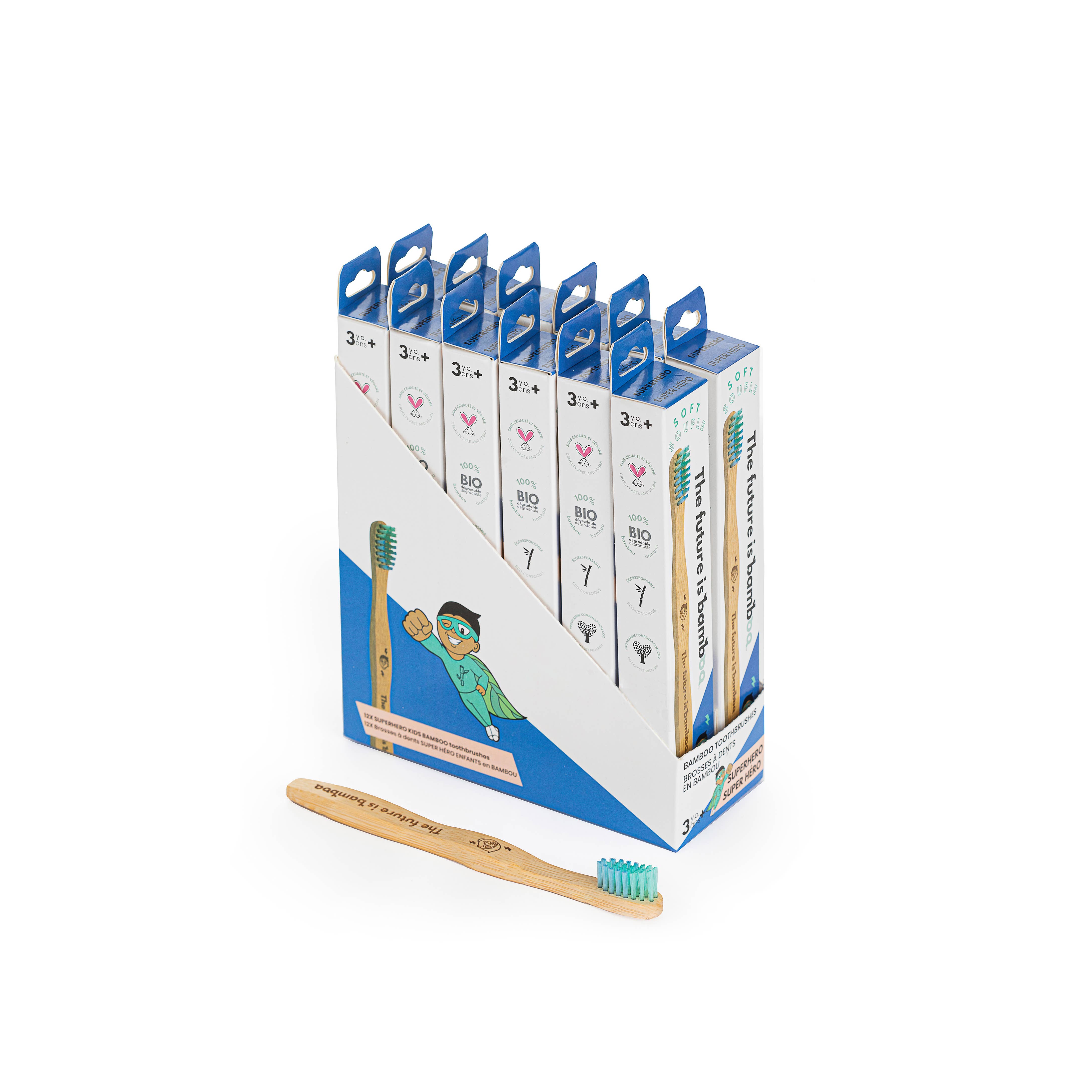 The future is bamboo - Wholesale Toothbrush - Kids & Baby - Superhero KIDS Toothbrush4