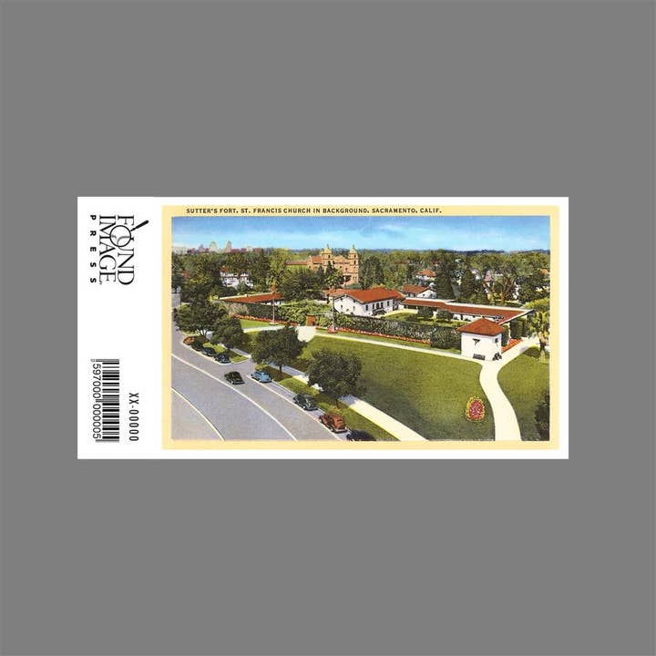 Found Image Press - Wholesale Sticker - Sticker CA-35 Sutter's Fort, Sacramento1