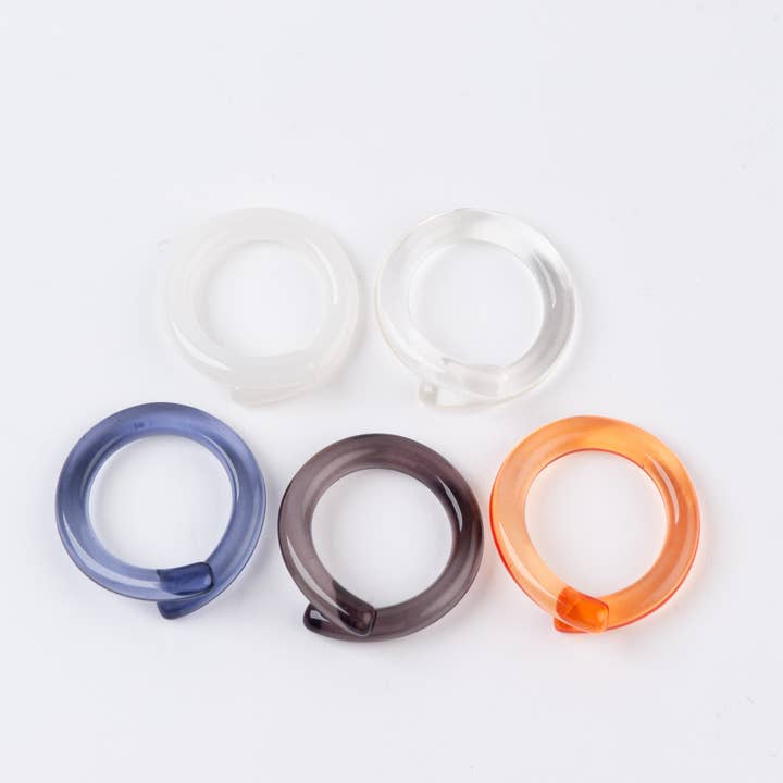 Lucca Couture - Wholesale Jewelry Set - BOHO RESIN RING-SET OF 52