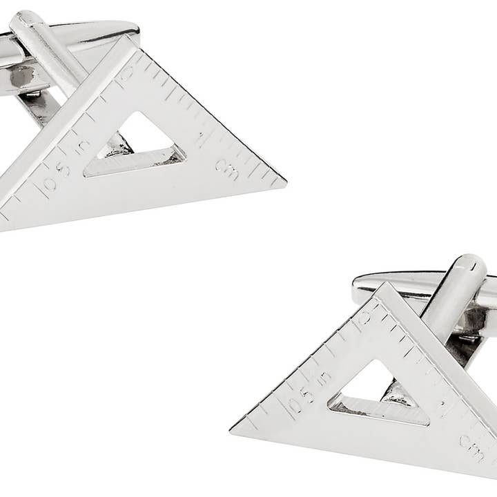 Manschettenknöpfe mit Triangel-Lineal für den Großhandel von Cuff-Daddy