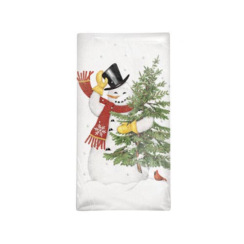 Snowman Tree Bagged Towel for wholesale by Mary Lake-Thompson Ltd.