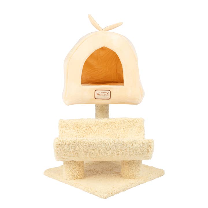 Armarkat Real Wood Cat Condo and Scratching Post for wholesale by Armarkat