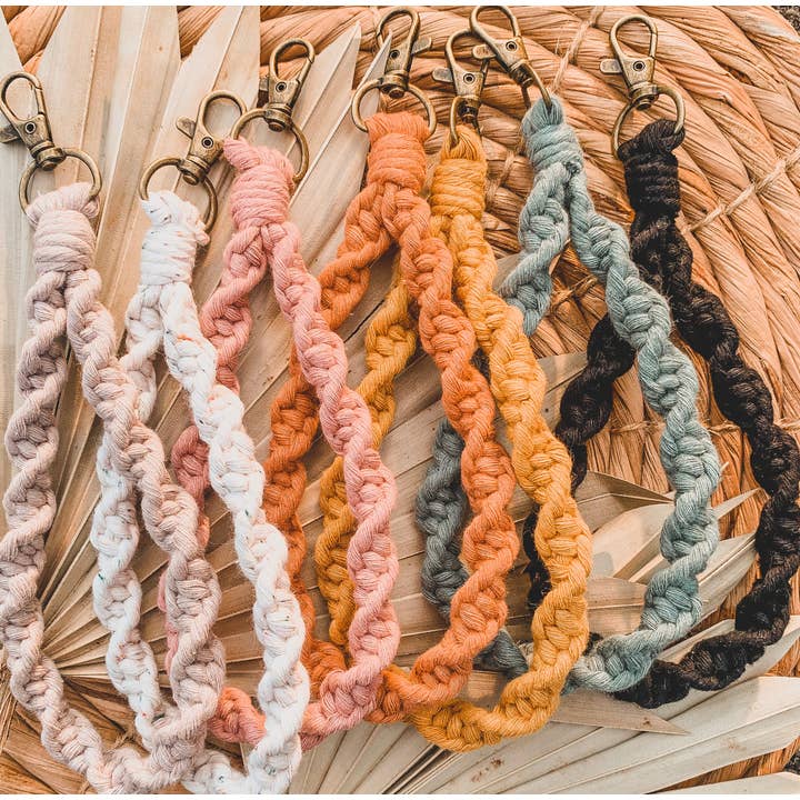 Sunset Macrame & Apparel - Vente Porte-clés – femme - Porte-clés en macramé/porte-clés en macramé/porte-clés