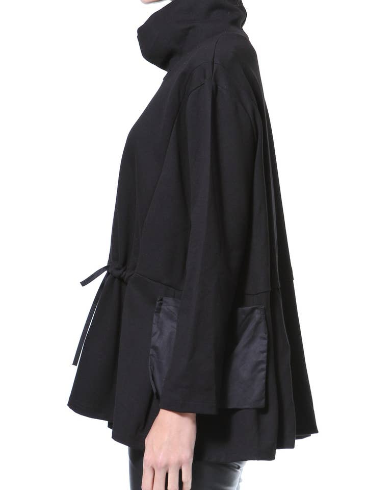 Luxe & Leather by Madonna & Co - Wholesale Tunic - Women's - Drawstring Knit Top