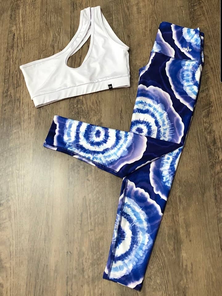 Aqua Tie Dye OWfit Legging voor wholesale door Owfit