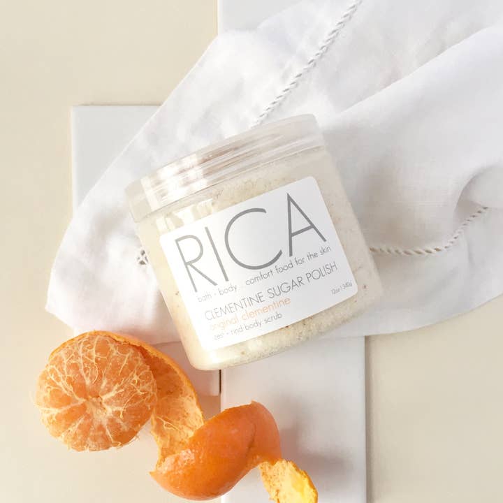 RICA bath + body - Wholesale Body Scrub/Exfoliant - Clementine Sugar Polish, 12 oz.5