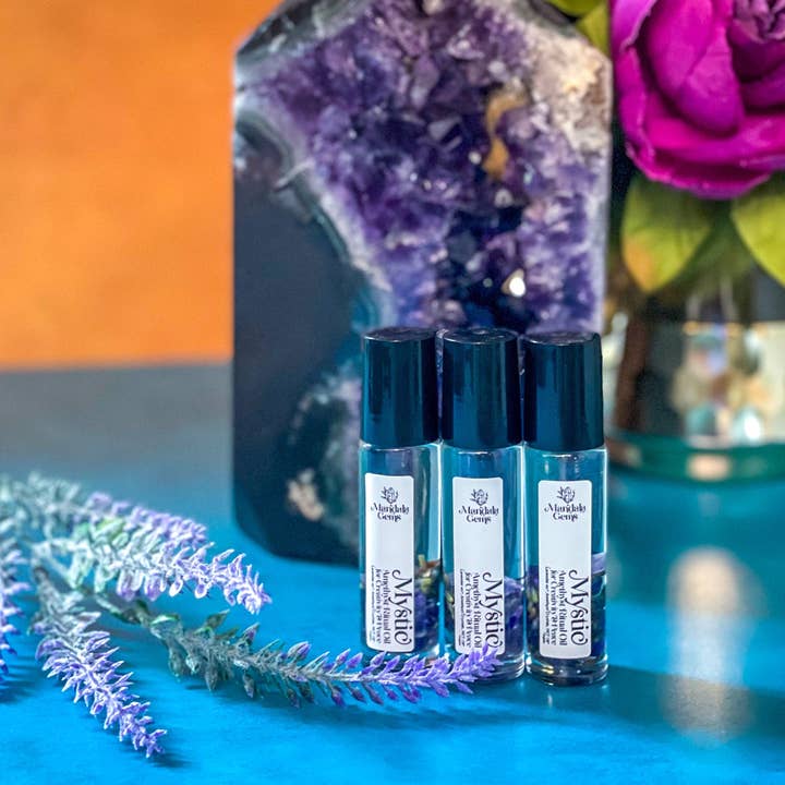 Mandala Gems – Großhandel Aromaöl-Roll-on – MYSTIC Roll On mit ätherischen Ölen aus Amethyst und Lavendel