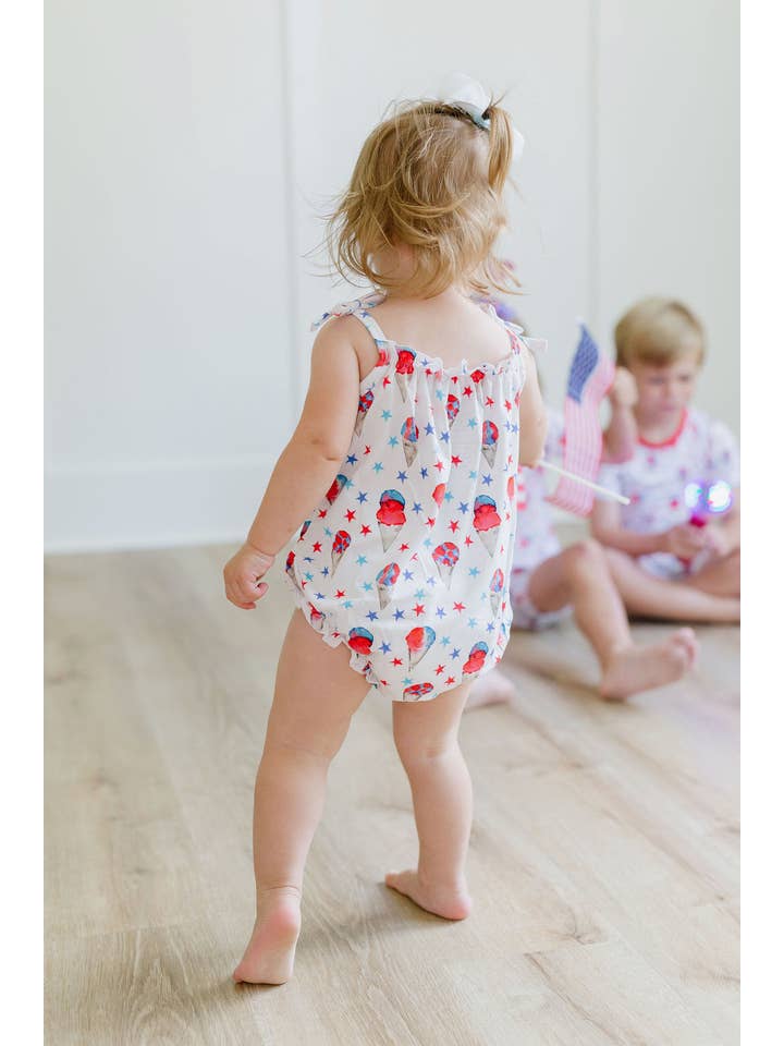 Sweet Bay Clothing - Wholesale Bodysuit (Non-Footed) - Baby - Red, White and Blue Snowcones Bubble5