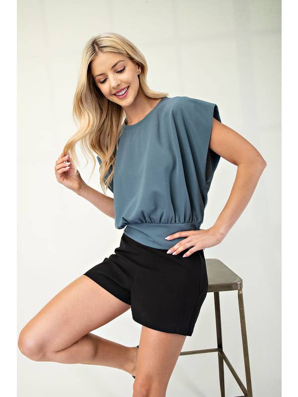 Glam - Wholesale Blouse - Women's - Round Neck Voluminous Top10