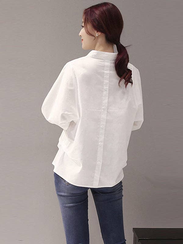 VividLux - Venta al por mayor Blusa - Mujer - Blusa Urban de color liso con cuello alto6