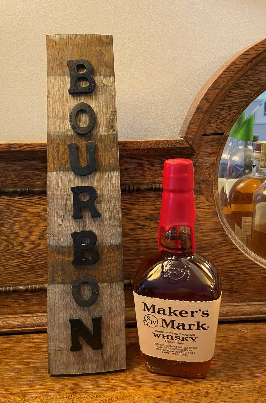 Layne Wilson - Wholesale Sign - Bourbon Barrel Stave Sign4