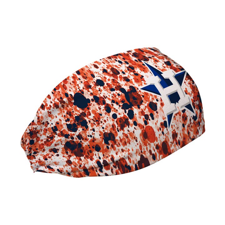 Astros Cooling Headband: Paint Splatter for wholesale by Vertical Athletics
