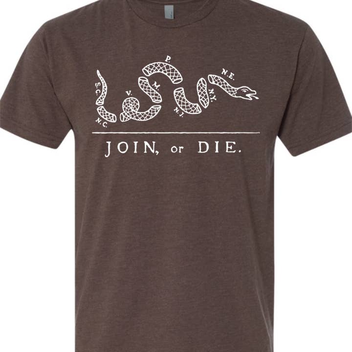 Maglietta "Unisci o Muori" per la vendita all'ingrosso da parte di TR Historical