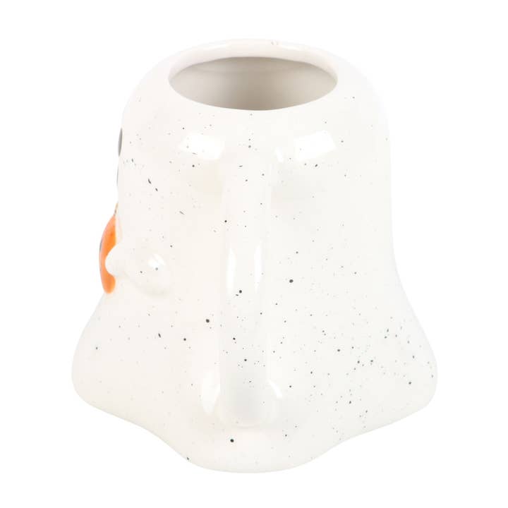 Something Different Wholesale - Wholesale Coffee Mug - Ghost Shaped Halloween Mug with Pumpkin