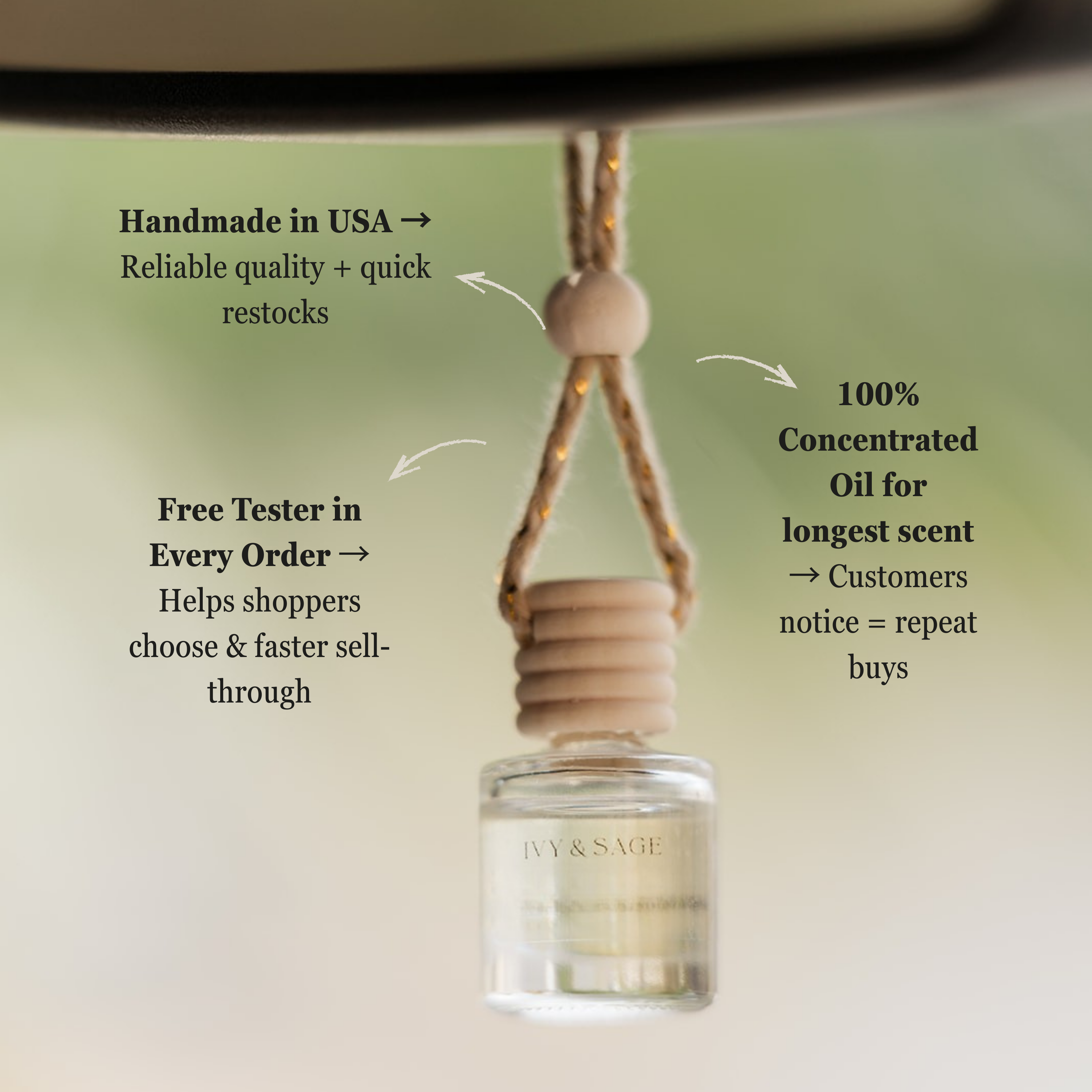 Ivy & Sage Collection - Vendita all'ingrosso Olio profumato - Diffusore per Auto Mora Selvatica – Frutta Autunnale & Tè1