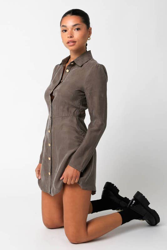 Olivaceous - Wholesale Dress - Women's - 2206-28LDZ6