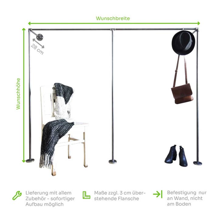 Armadio aperto · Duo Low per la vendita all'ingrosso da parte di various - Design aus Stahlrohr