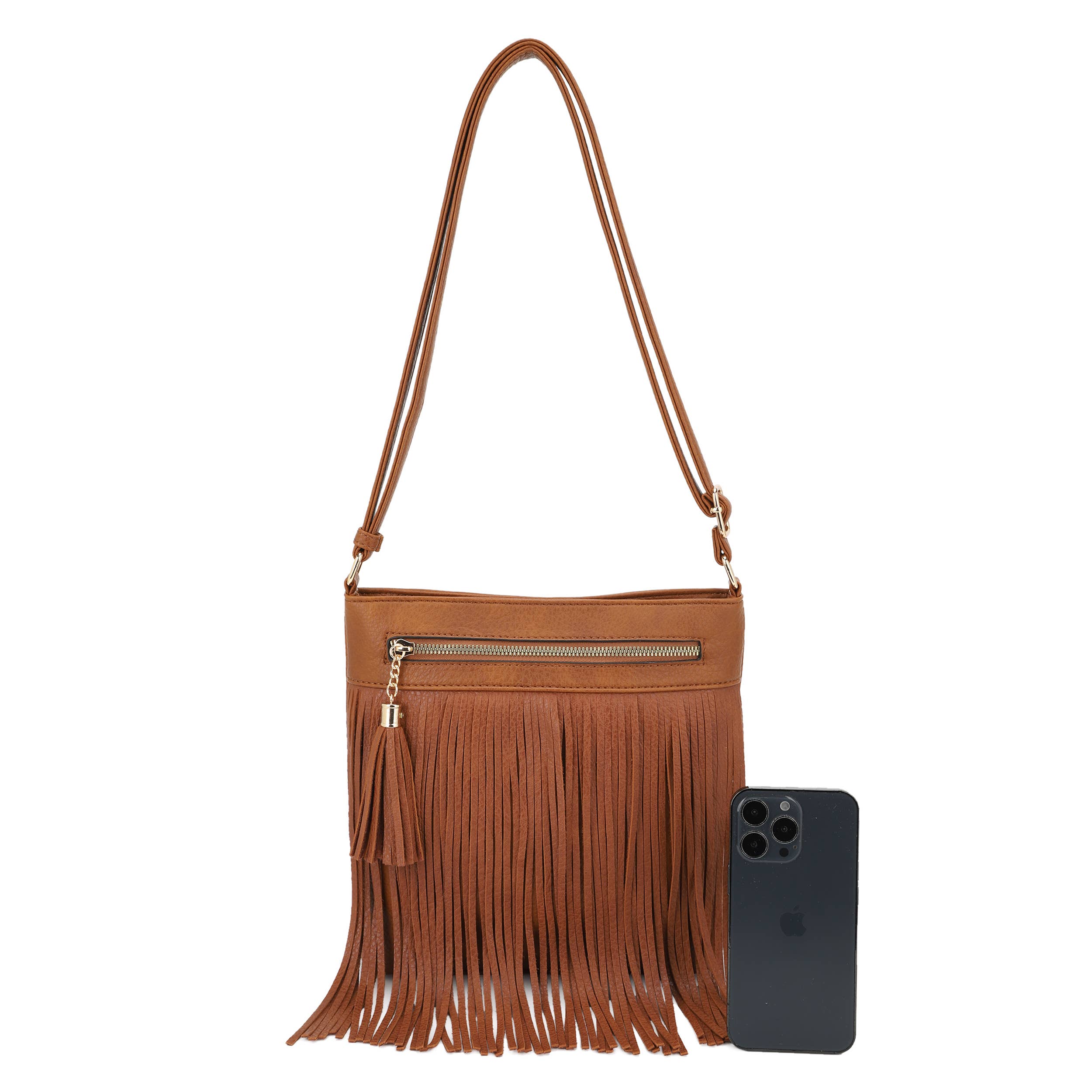 KAYLA+AVA - Wholesale Crossbodytas - Dames - Caroline Fringe Crossbody, schouder in West-Boheemse stijl7