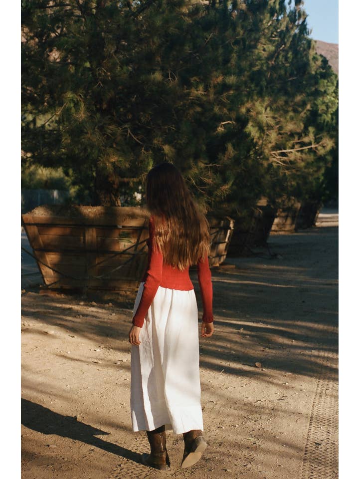 White Washed Linen Skirt for wholesale on Faire