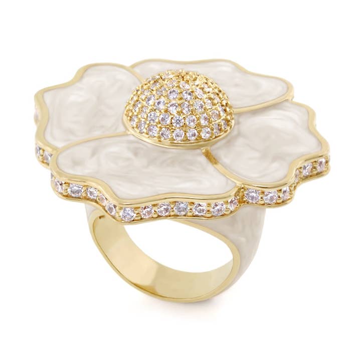 Poppy Love Cocktail Ring for wholesale by Lauren G Adams