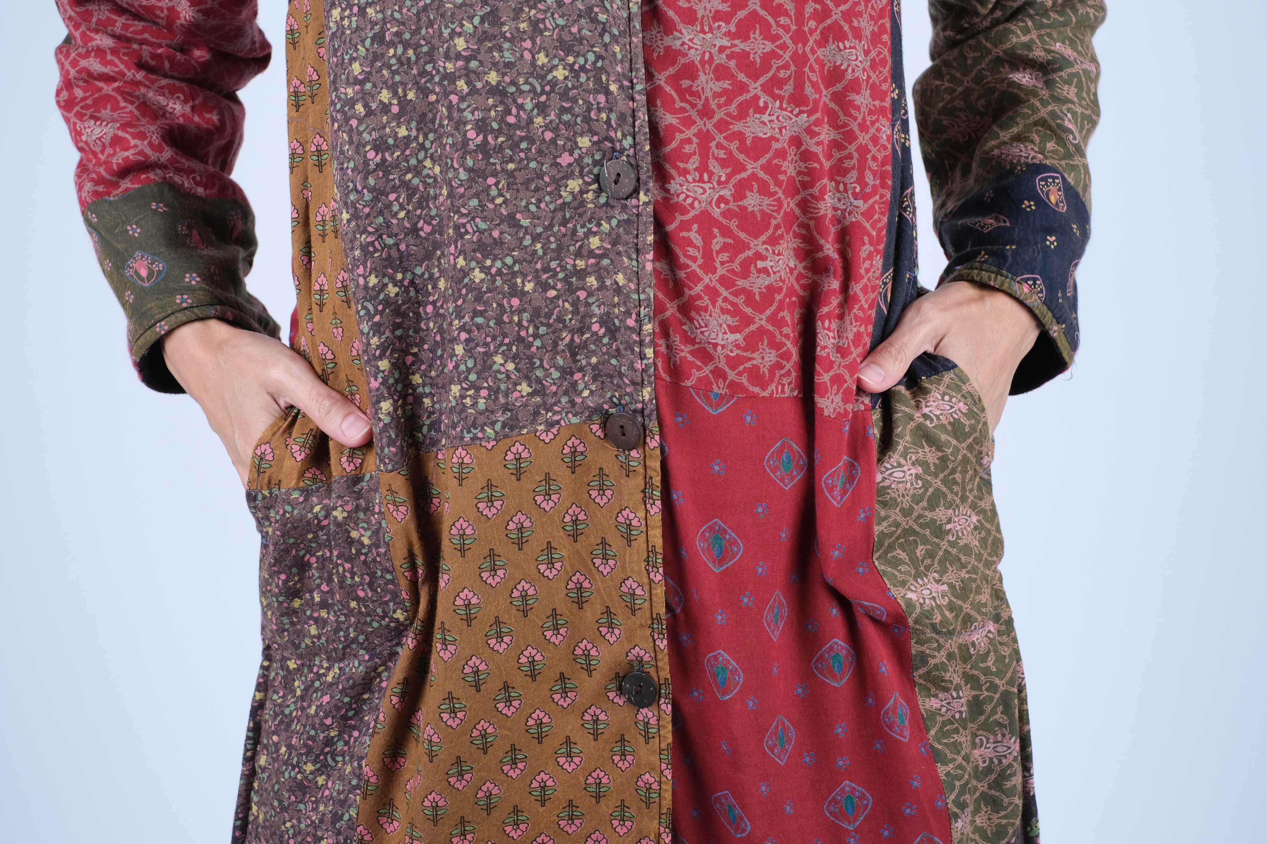 Sacred Threads – Großhandel Jacke – Damen – Boho-Mix-Patchwork-Jacke5