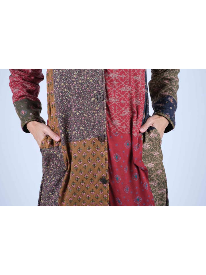 Sacred Threads – Großhandel Jacke – Damen – Boho-Mix-Patchwork-Jacke5