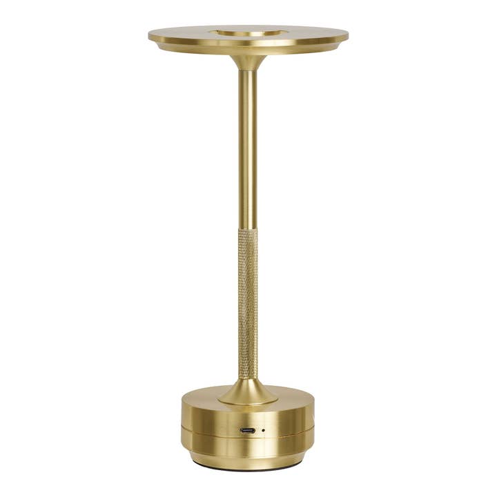 Orange Lyneham LED - Table lamp. brass. rechargeable for wholesale on Faire2