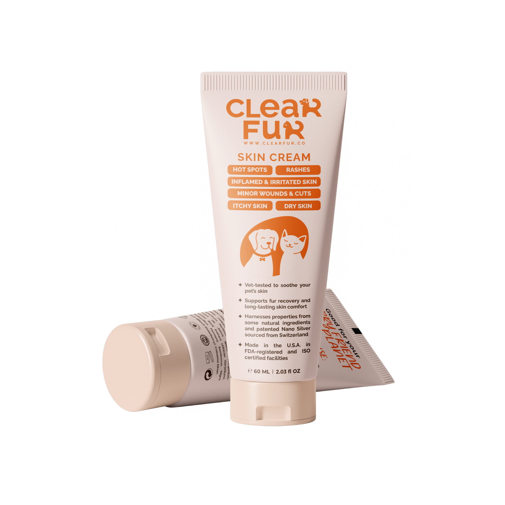 ClearFur - Wholesale Pet Paw Protection - Hot Spot & Itch Relief Cream for Dogs & Cats 2oz22