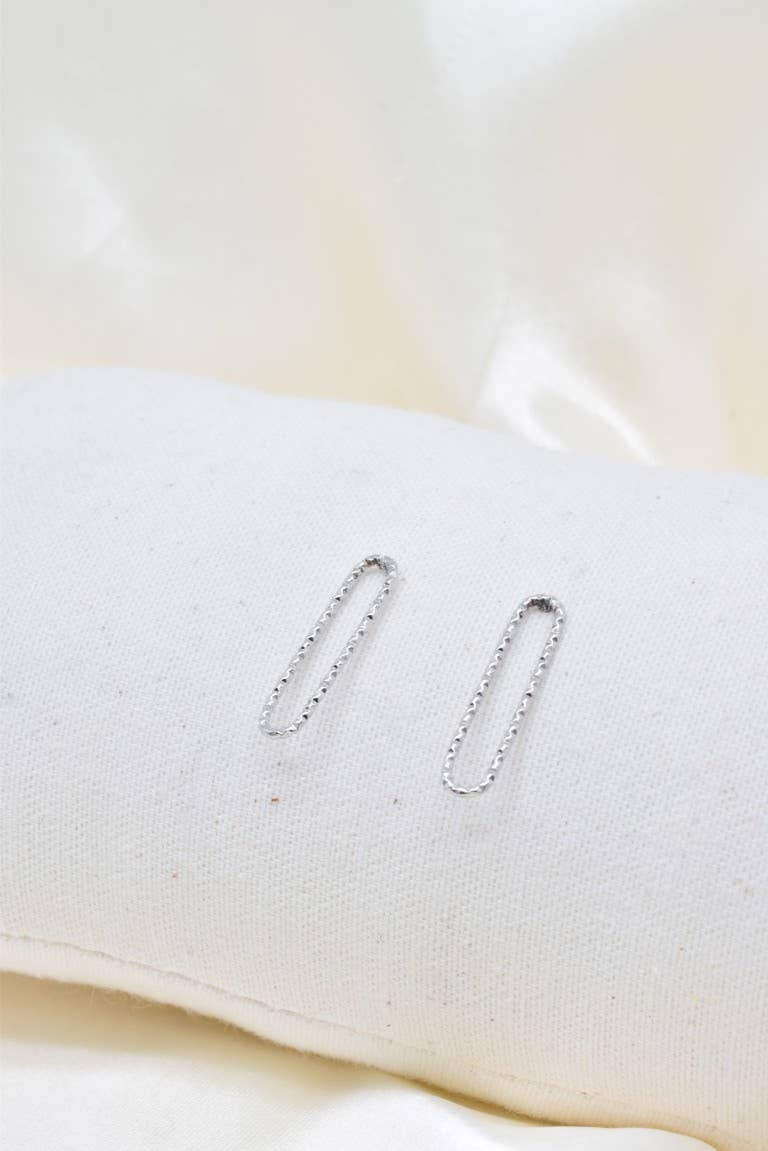 Kapyco - Vendita all'ingrosso Orecchini a cerchio - Orecchini in acciaio inox effetto martellato -BO1003704