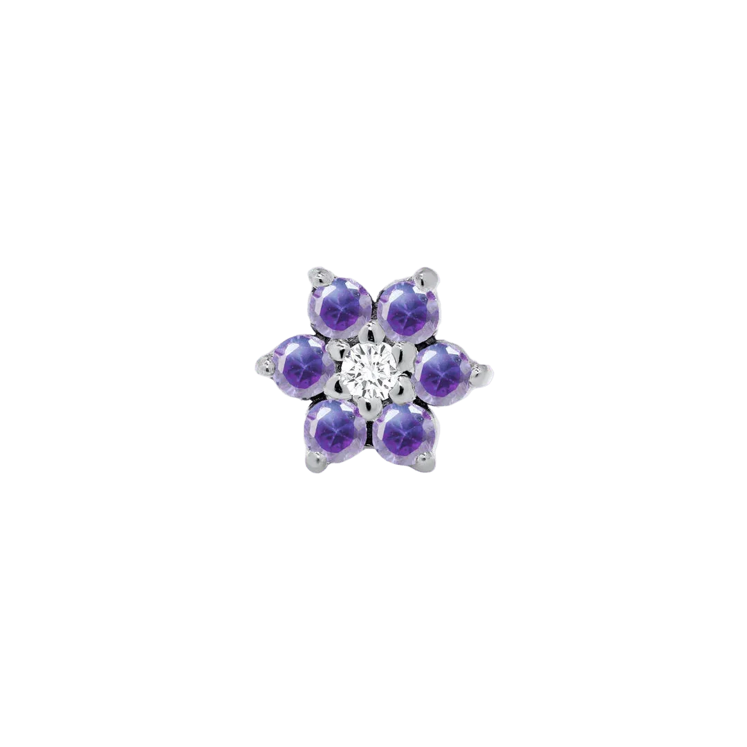 Piercing-zone - Wholesale Single earring - Lantana – 14K Gold Threadless/Threaded End3